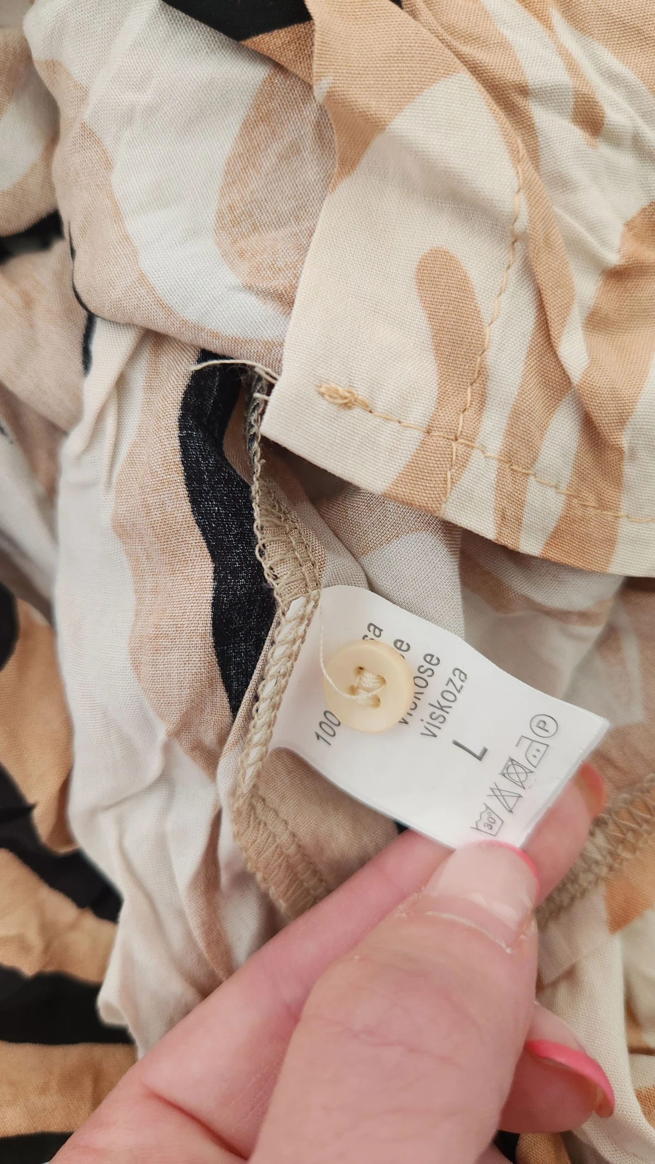Vloeiend overhemd met bohemien chique print ●Maat L●🌸 Nieuw met label – photo 7